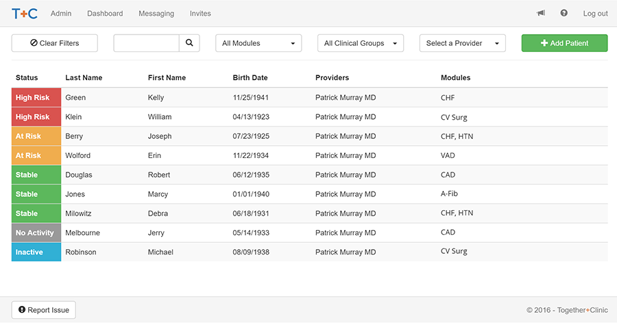 HeartTRAX Dashboard